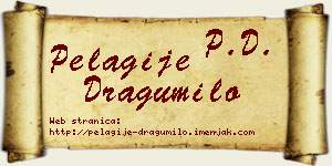 Pelagije Dragumilo vizit kartica